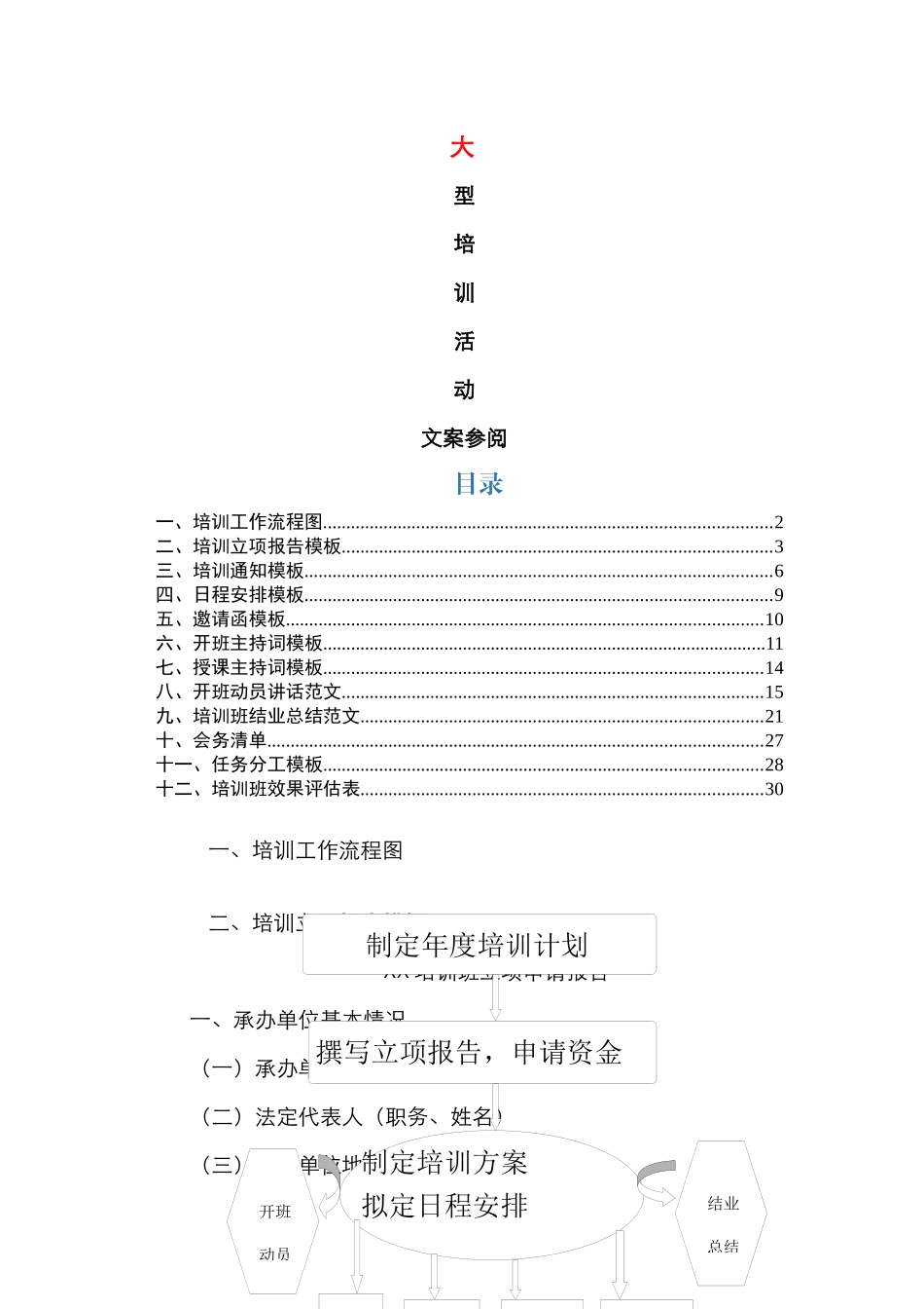 大型培训文案材料大全_第1页