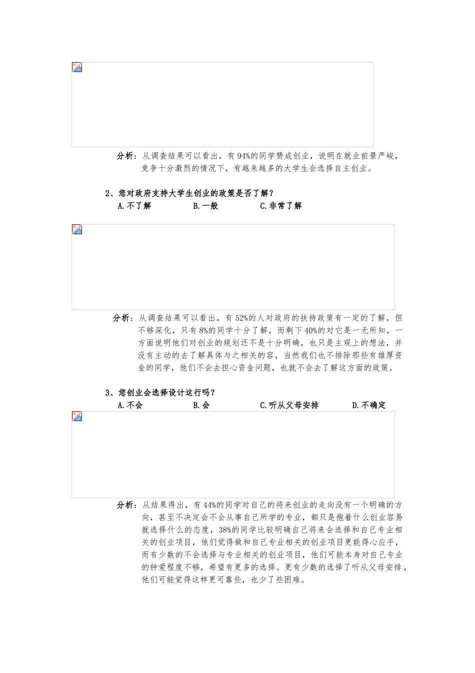 大学生创业的调查报告分析报告_第2页
