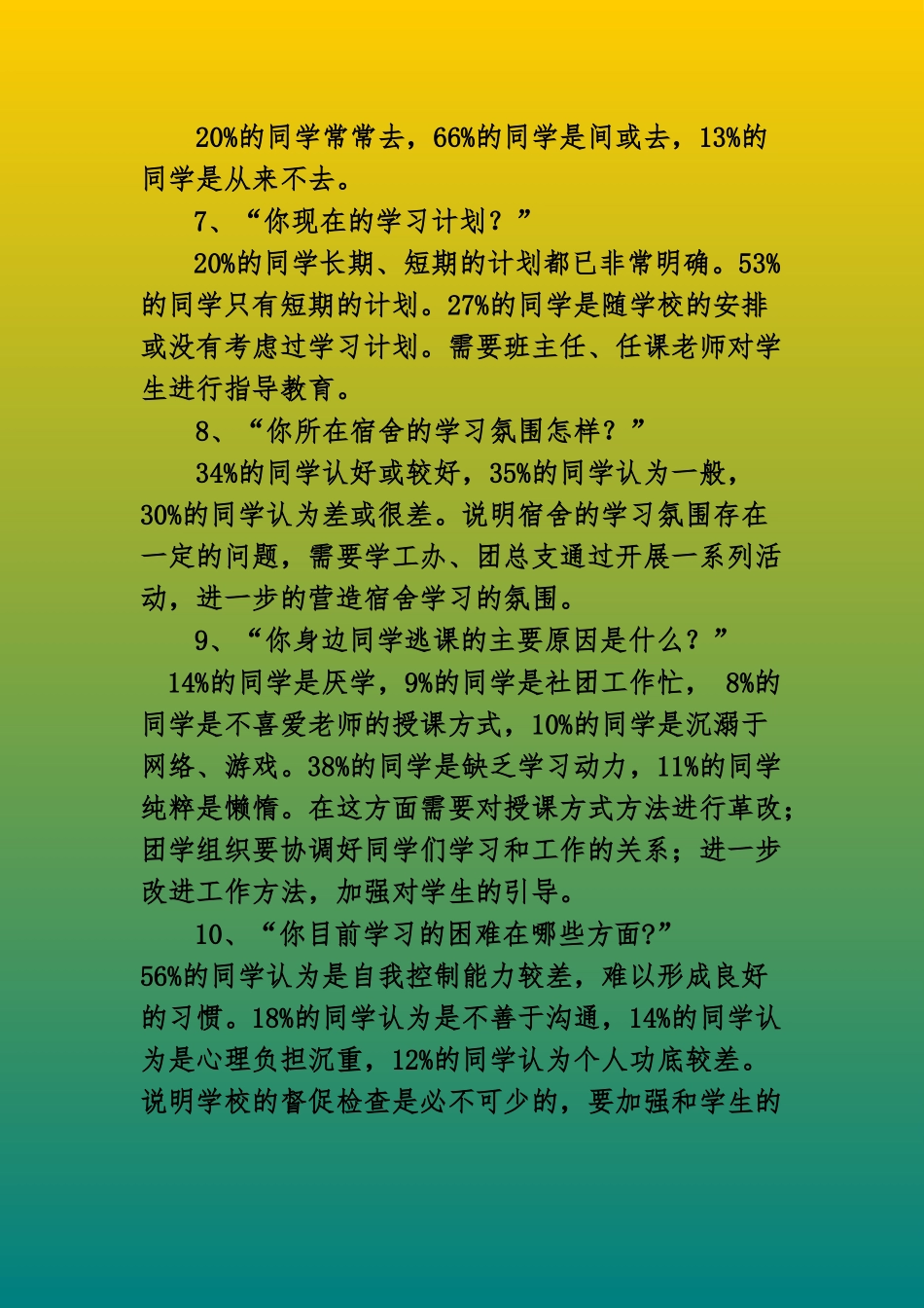 大学生学风建设的调研报告书_第3页