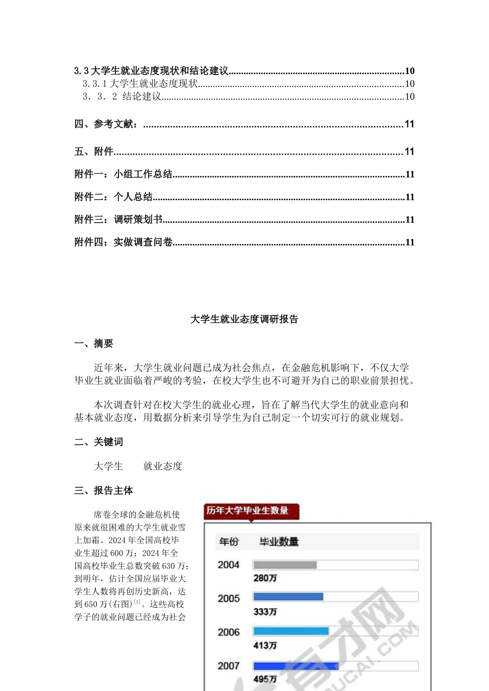 大学生就业态度调研报告范本_第3页