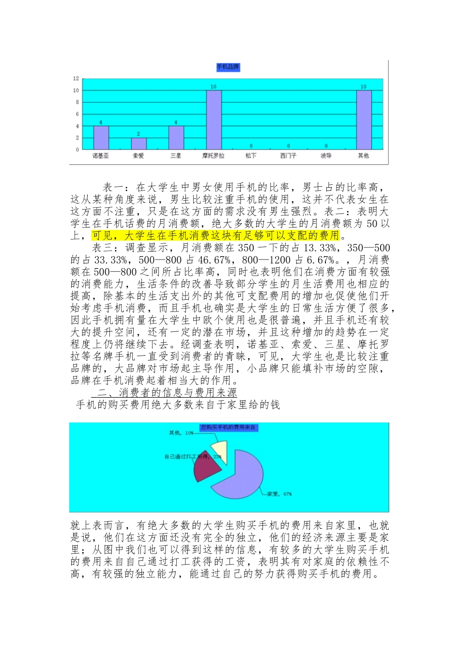 大学生手机消费市场调查报告范文一_第3页
