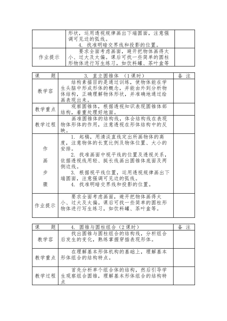 大顾小学乡村少年宫素描班教学设计说明_第2页