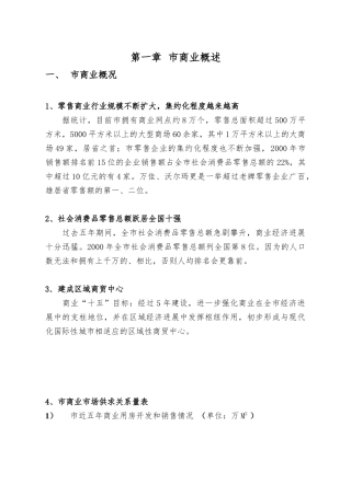 天津商业行业的策划报告