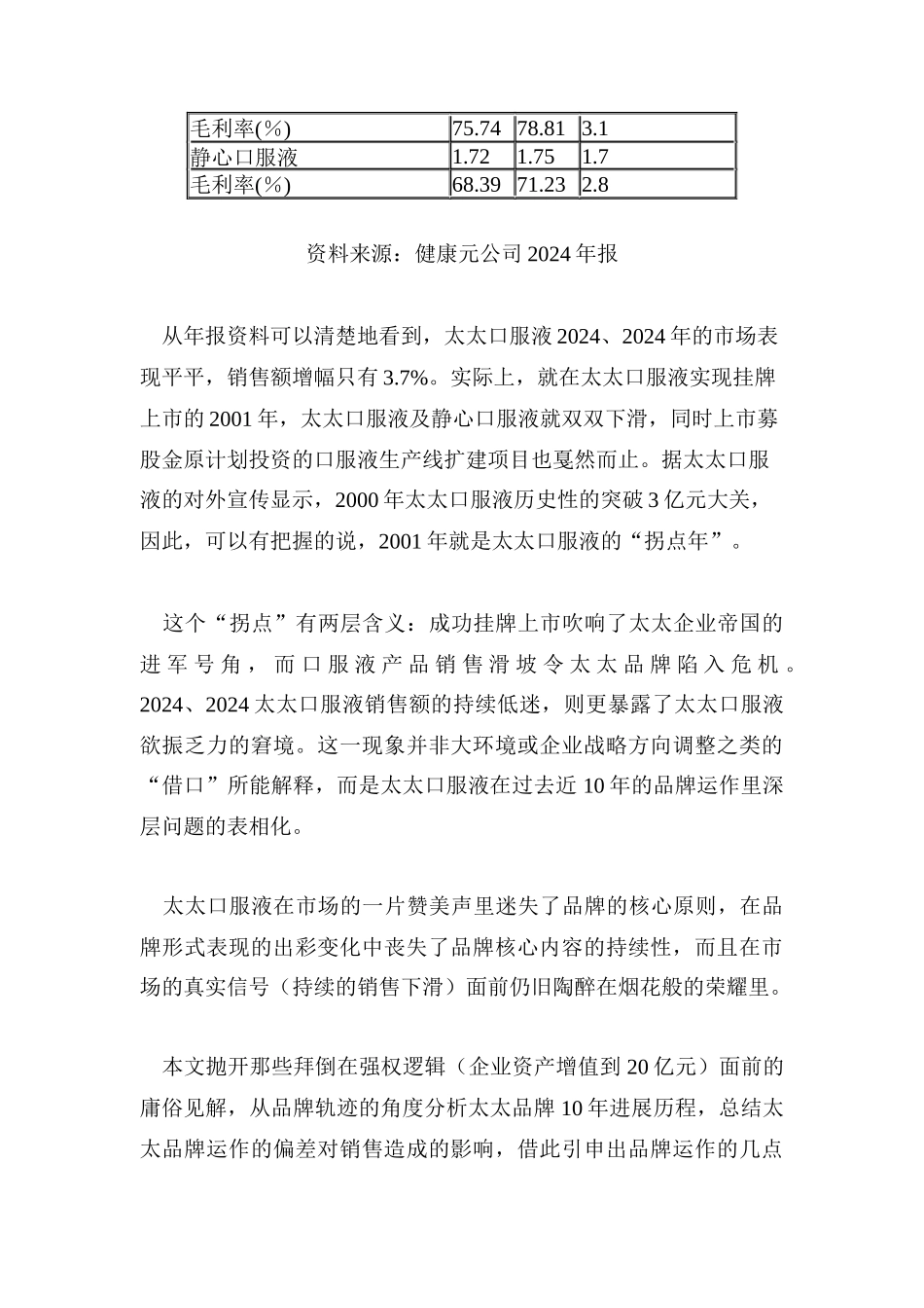 太太口服液的品牌迷途_第2页