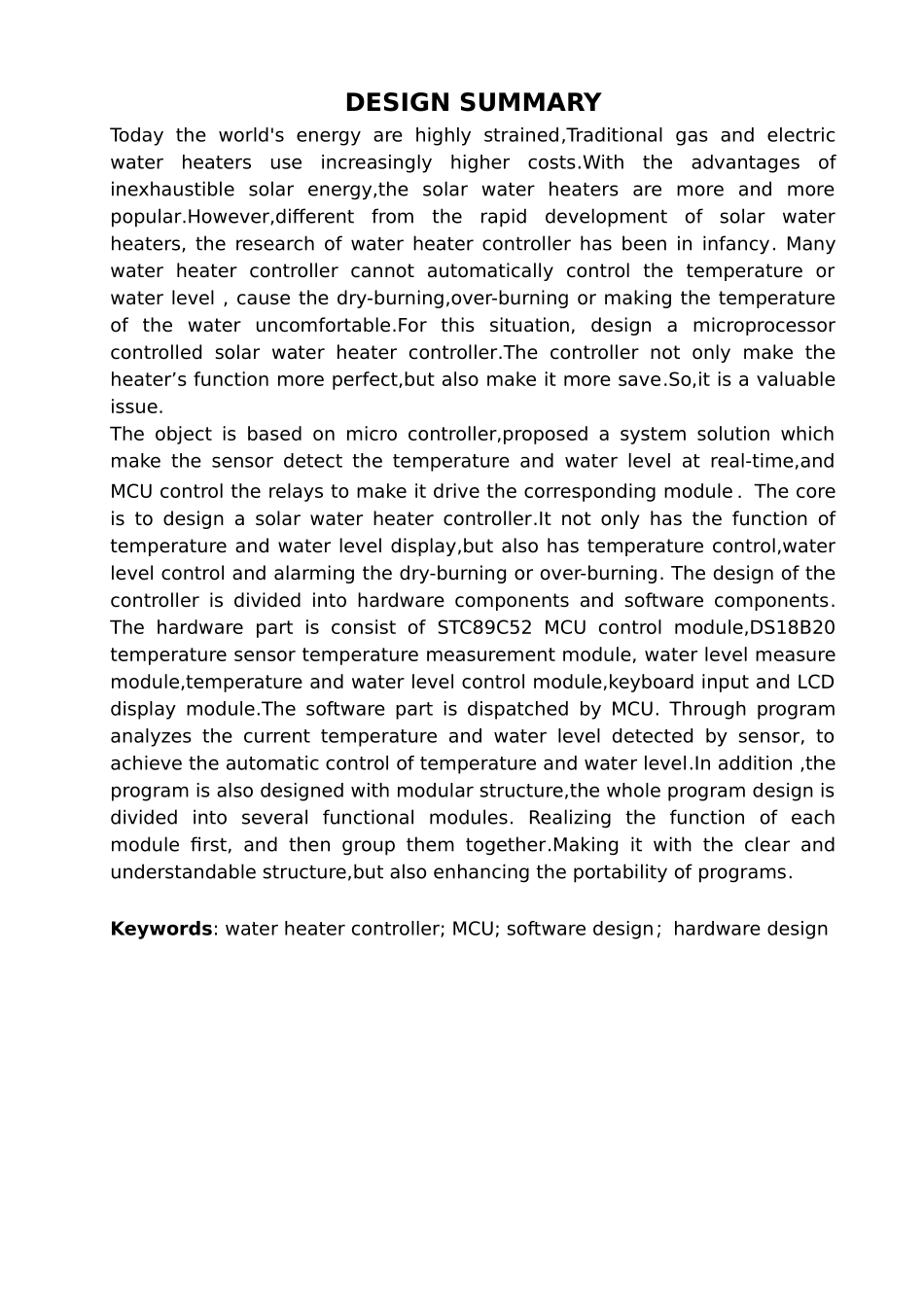 太阳能热水器控制器的软硬件设计论文_第3页
