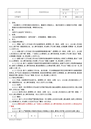 奖惩管理办法0120