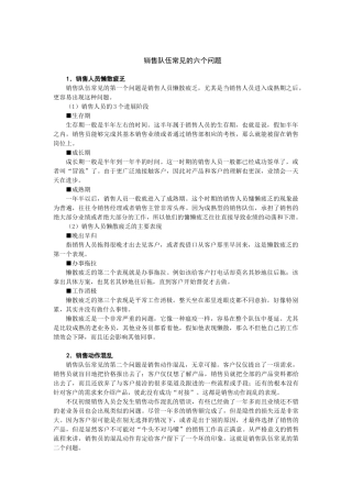 如何建设及管理销售团队