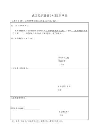 孵化大楼弧形模板专项工程施工设计方案