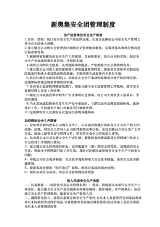 安全团管理制度范本