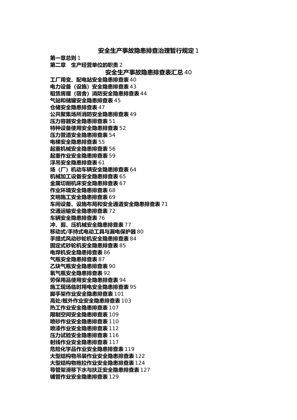 安全生产事故隐患排查表_第2页
