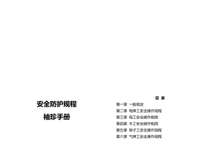 安全防护规程经典手册范本