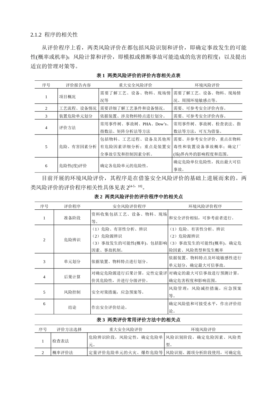 安全风险评价与环境风险评价的相关性研究_第3页