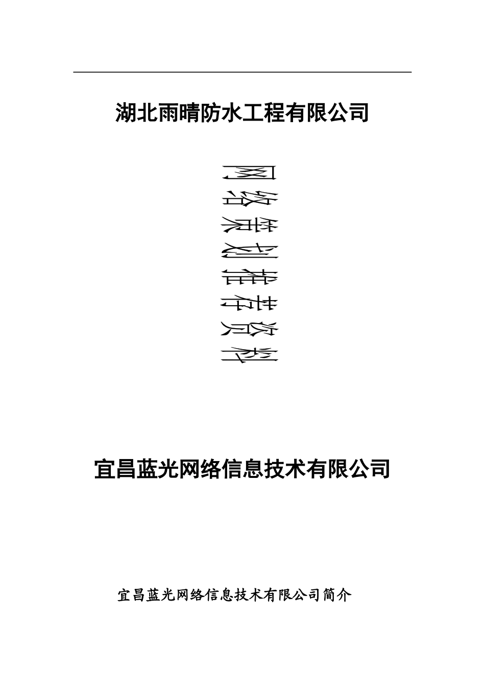 宜昌蓝光网络信息技术有限公司简介_第1页
