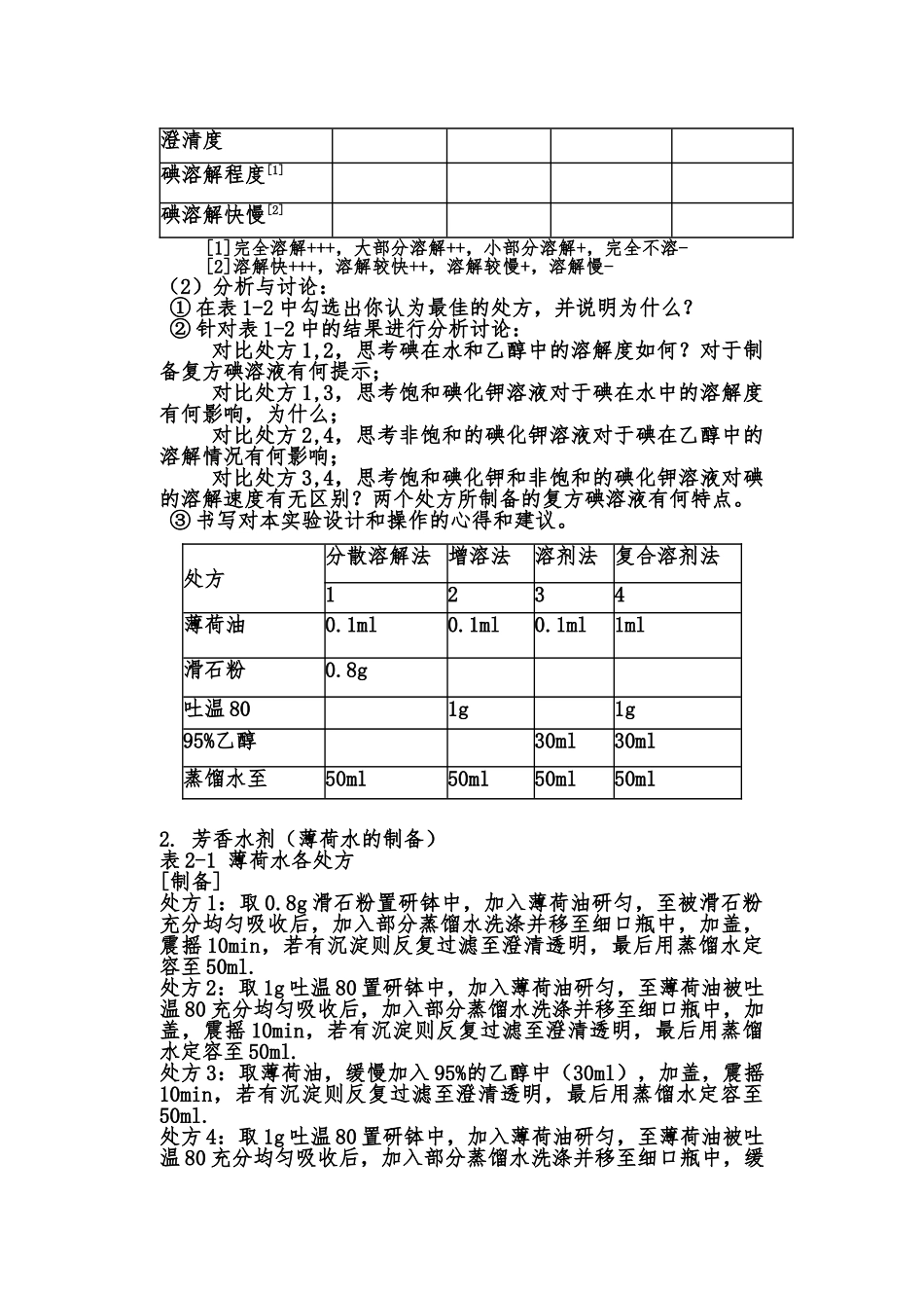 实验一溶液型液体制剂的制备_第3页