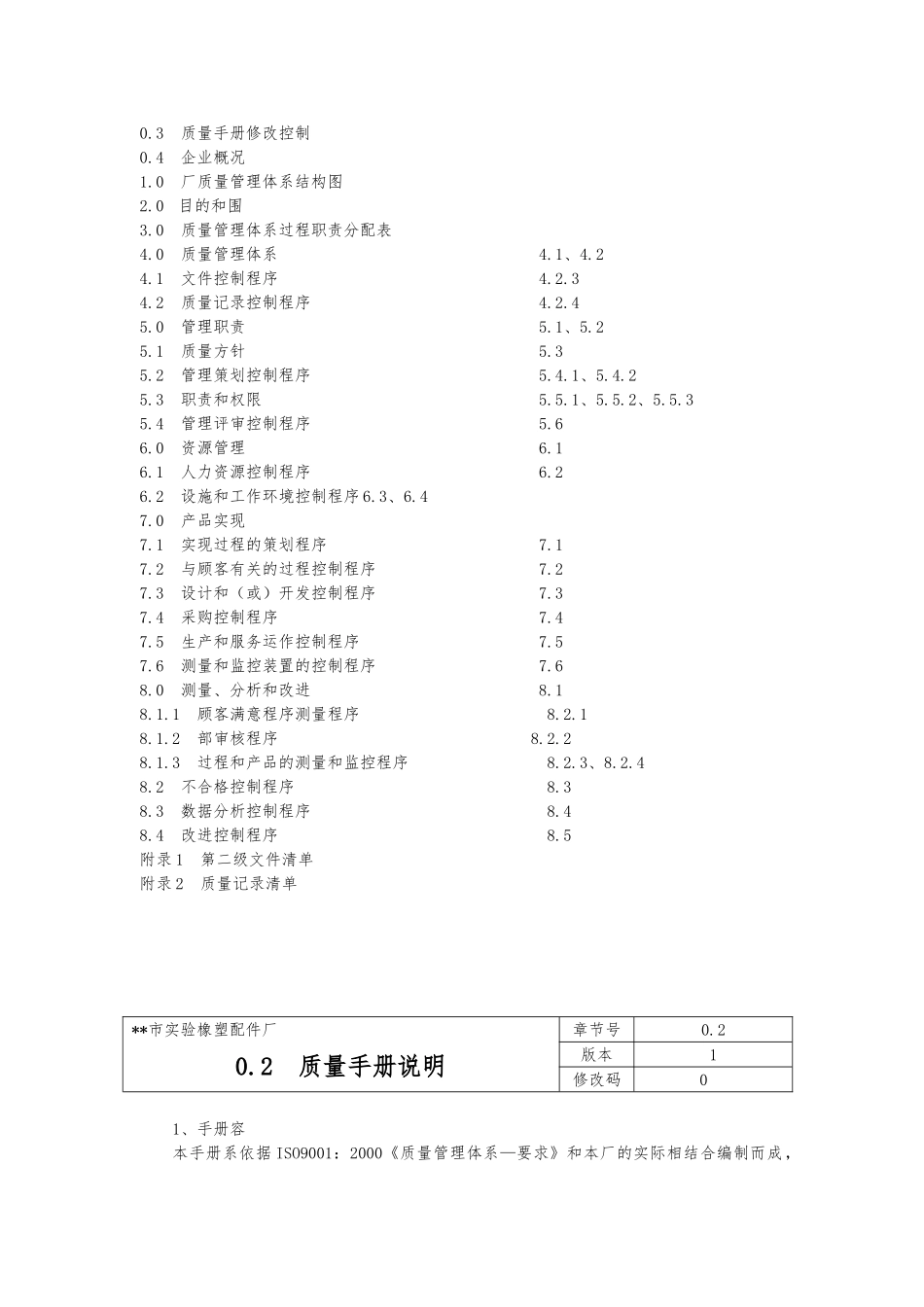 实验橡塑厂质量管理体系_第2页
