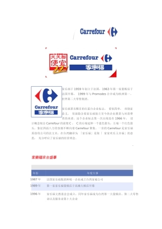 家乐福的品牌管理