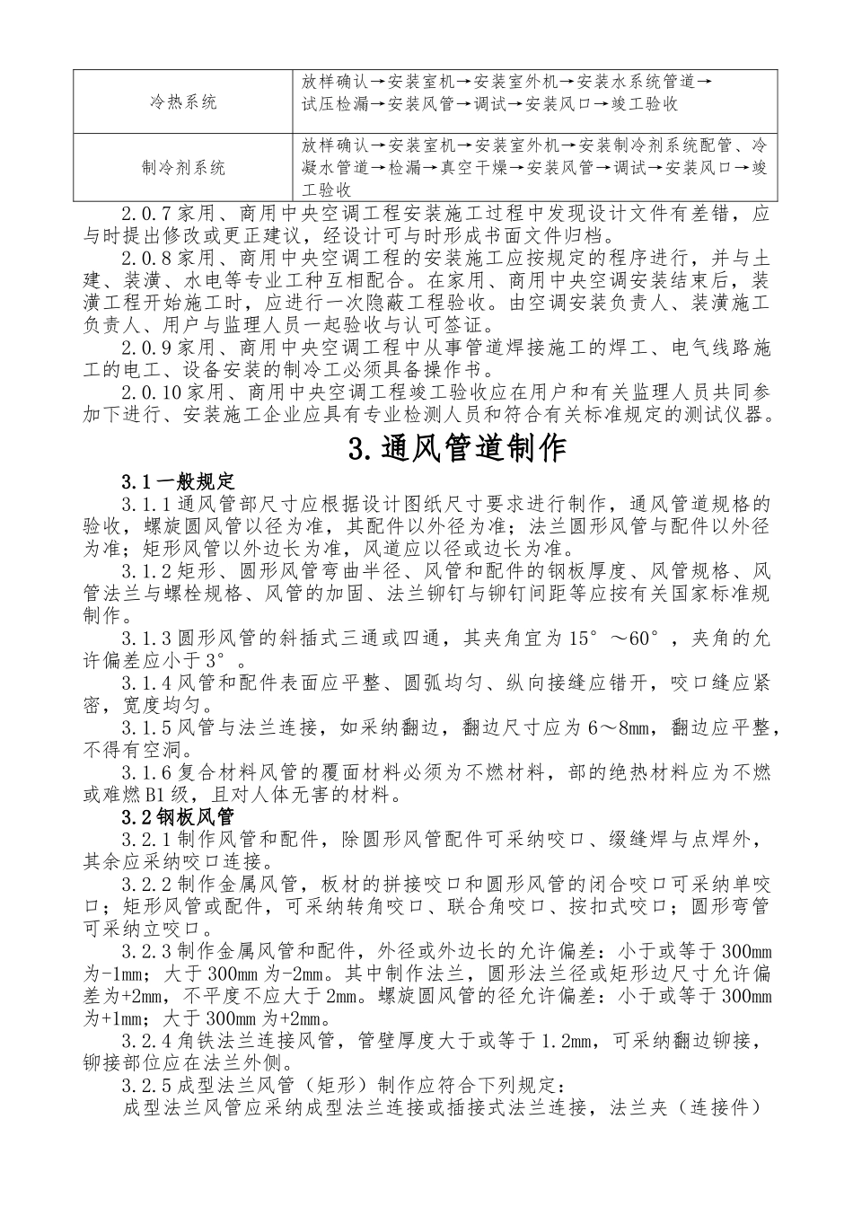 家用中央空调施工质量验收规范标准_第2页