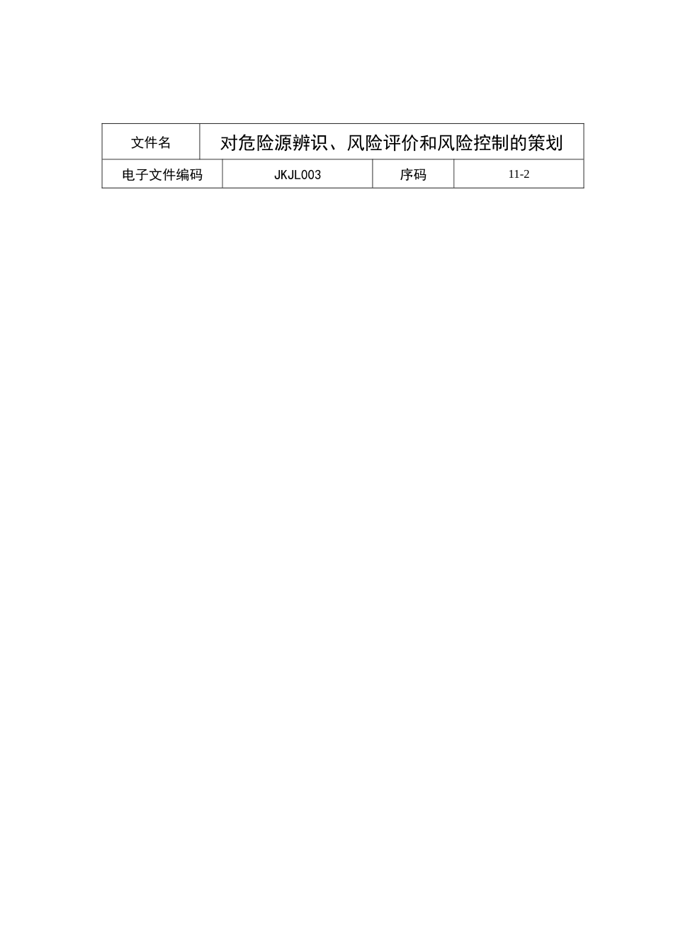 对危险源辨识、风险评价与风险控制的策划_第1页