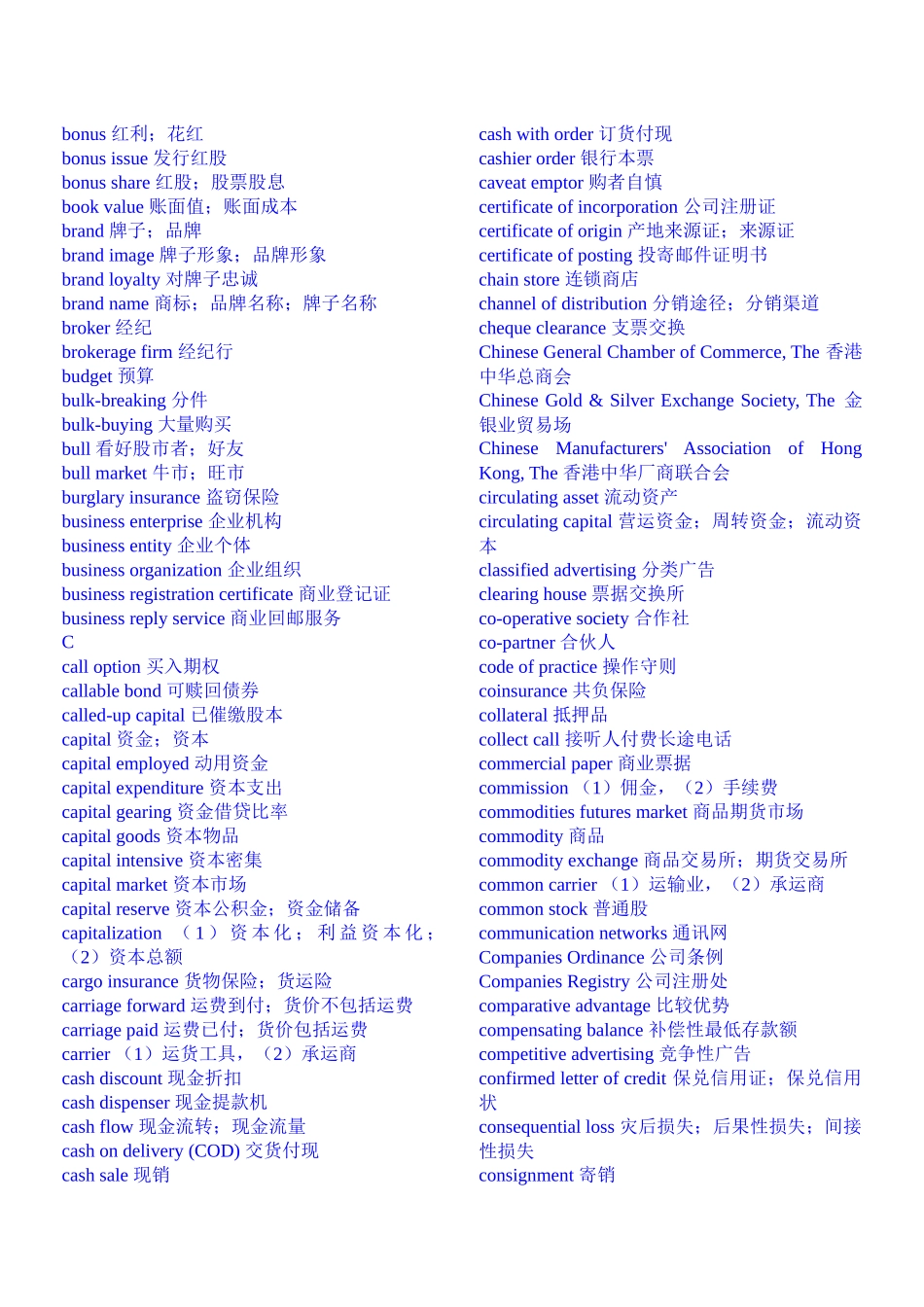 对外贸易常用词汇_第2页