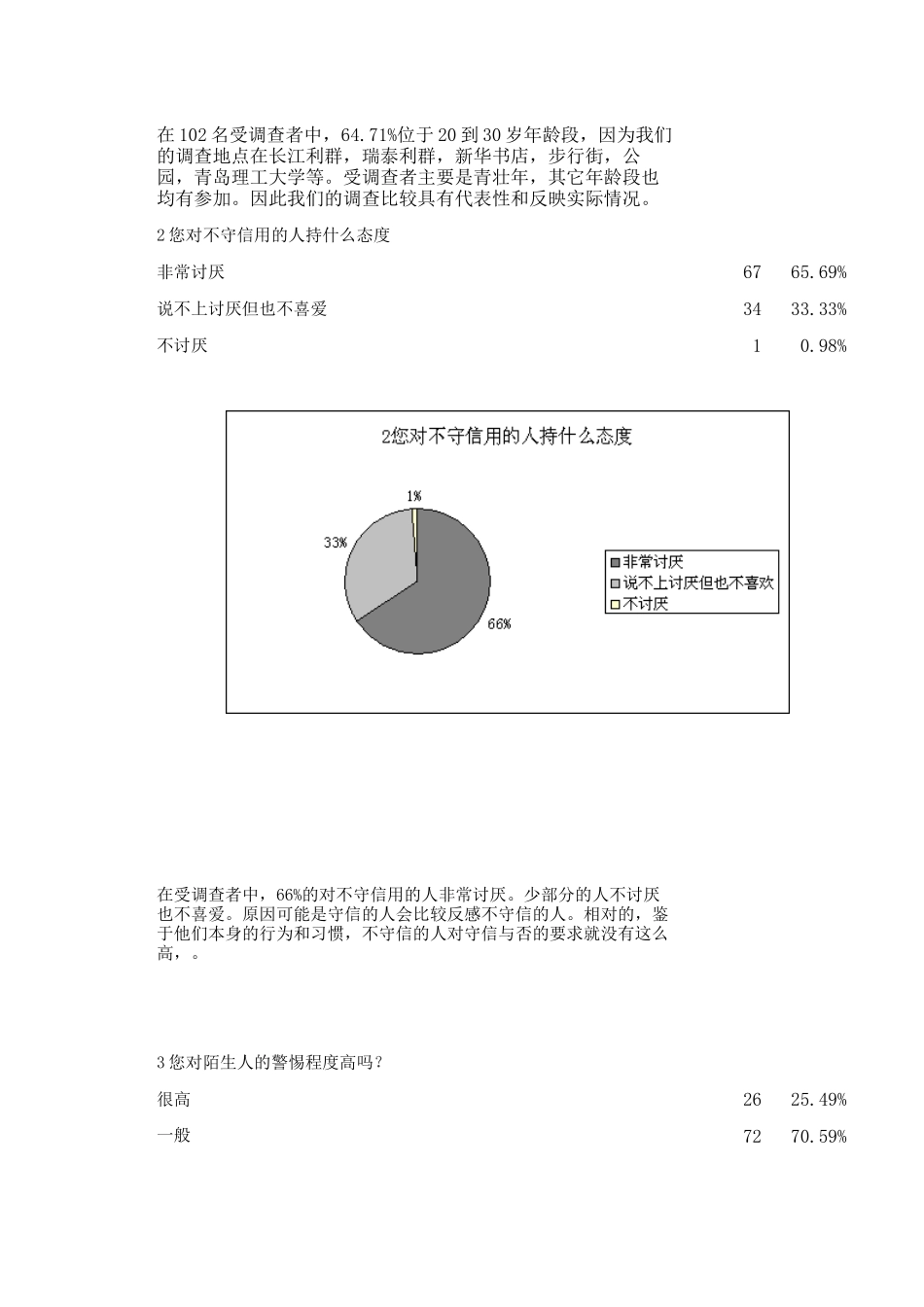 对社会信任度的调查报告_第2页