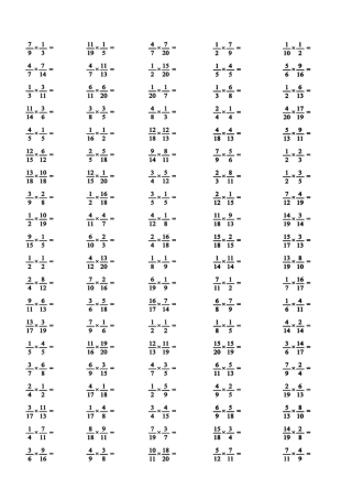 小学分数乘法计算练习