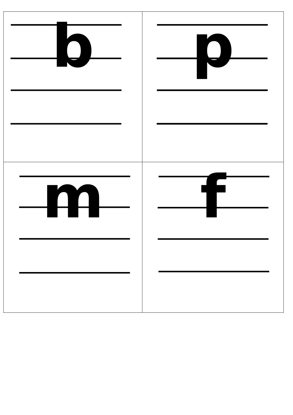 小学汉语拼音字母表卡片标准版_第1页