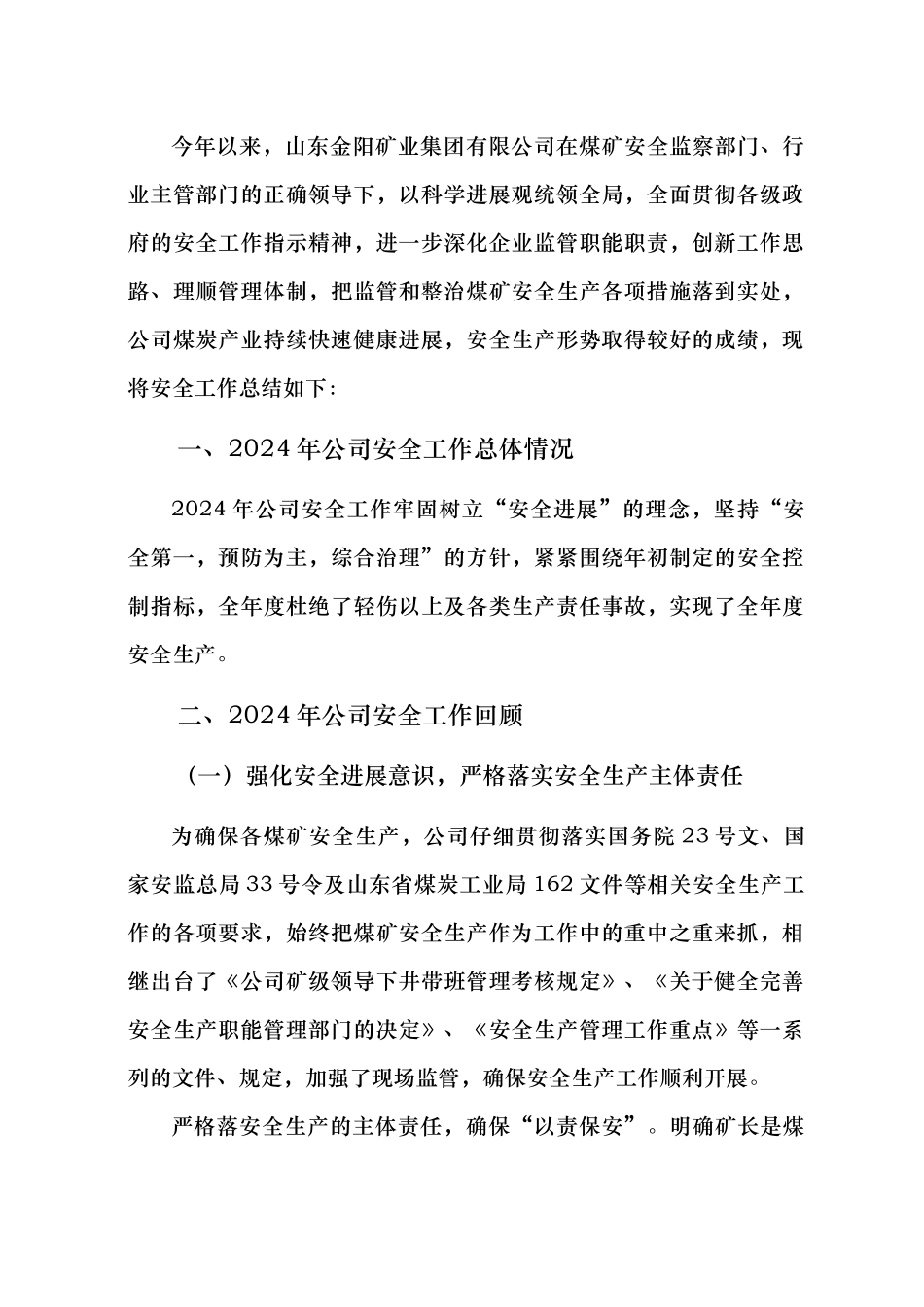 山东某公司年度安全工作计划总结_第3页