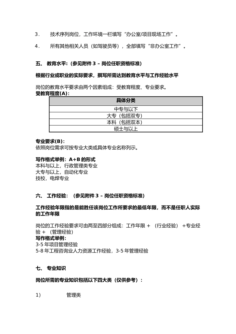 岗位说明书要点填写说明_第2页
