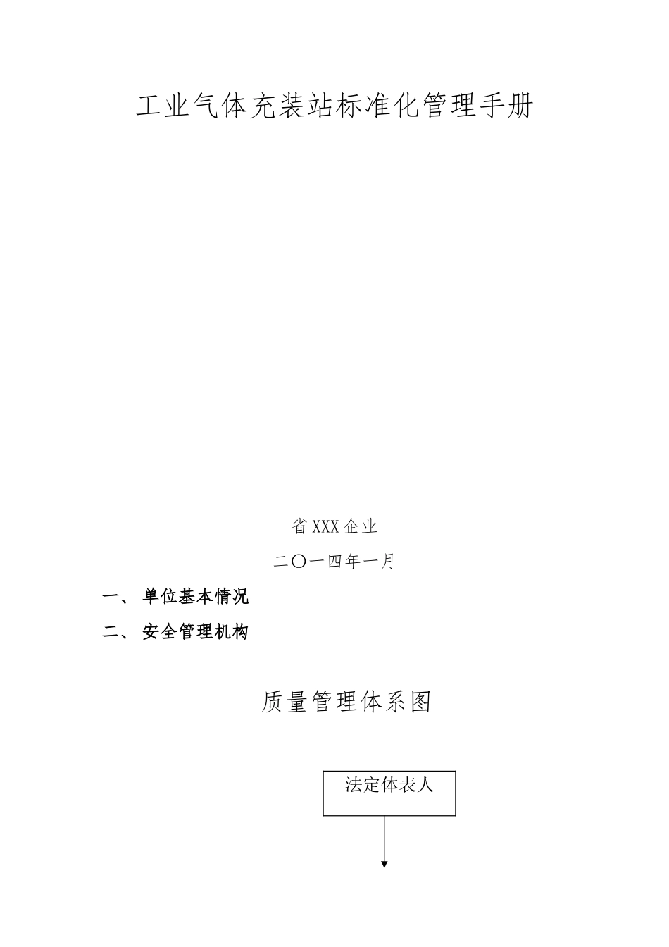 工业气体充装站标准化管理手册范本_第1页