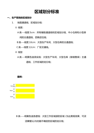 工厂区域划分执行标准