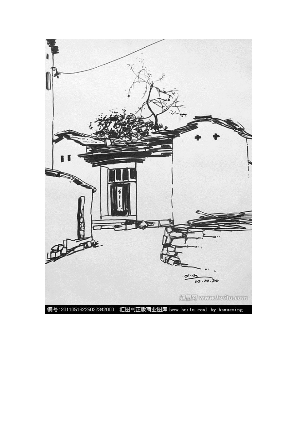 工程建筑类简单风景速写图片_第2页