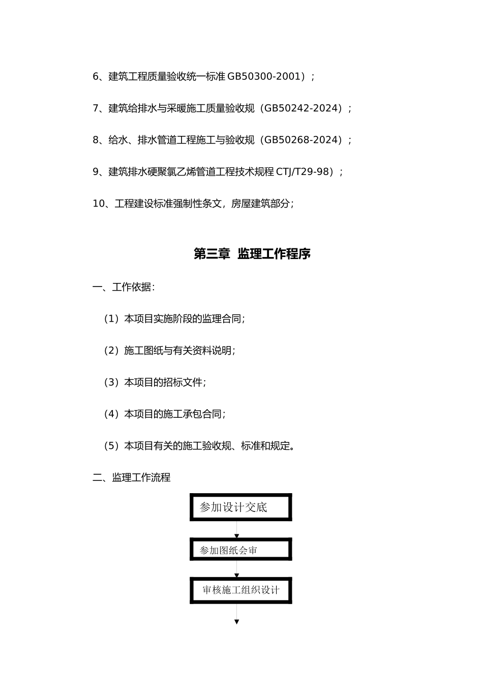 工程建筑给排水工程监理实施细则_第2页