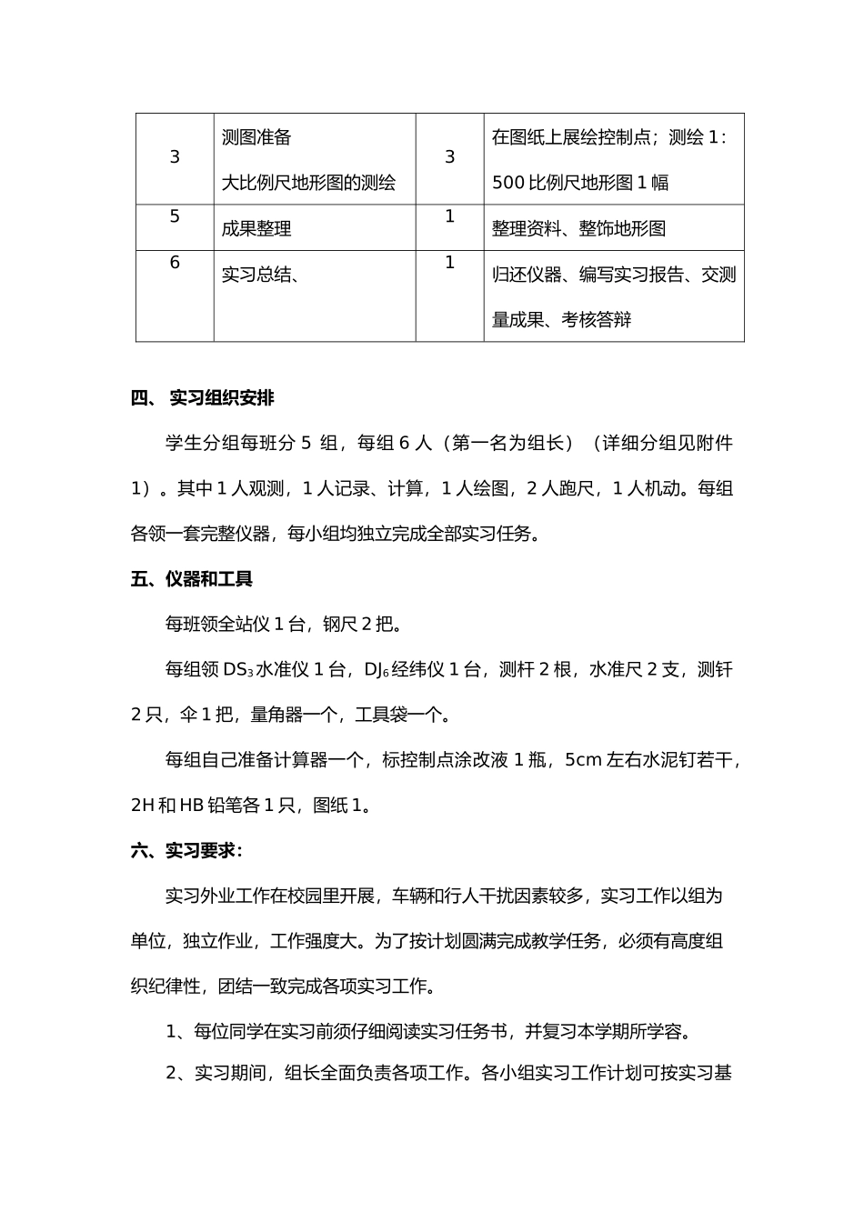 工程测量实习任务书_第2页