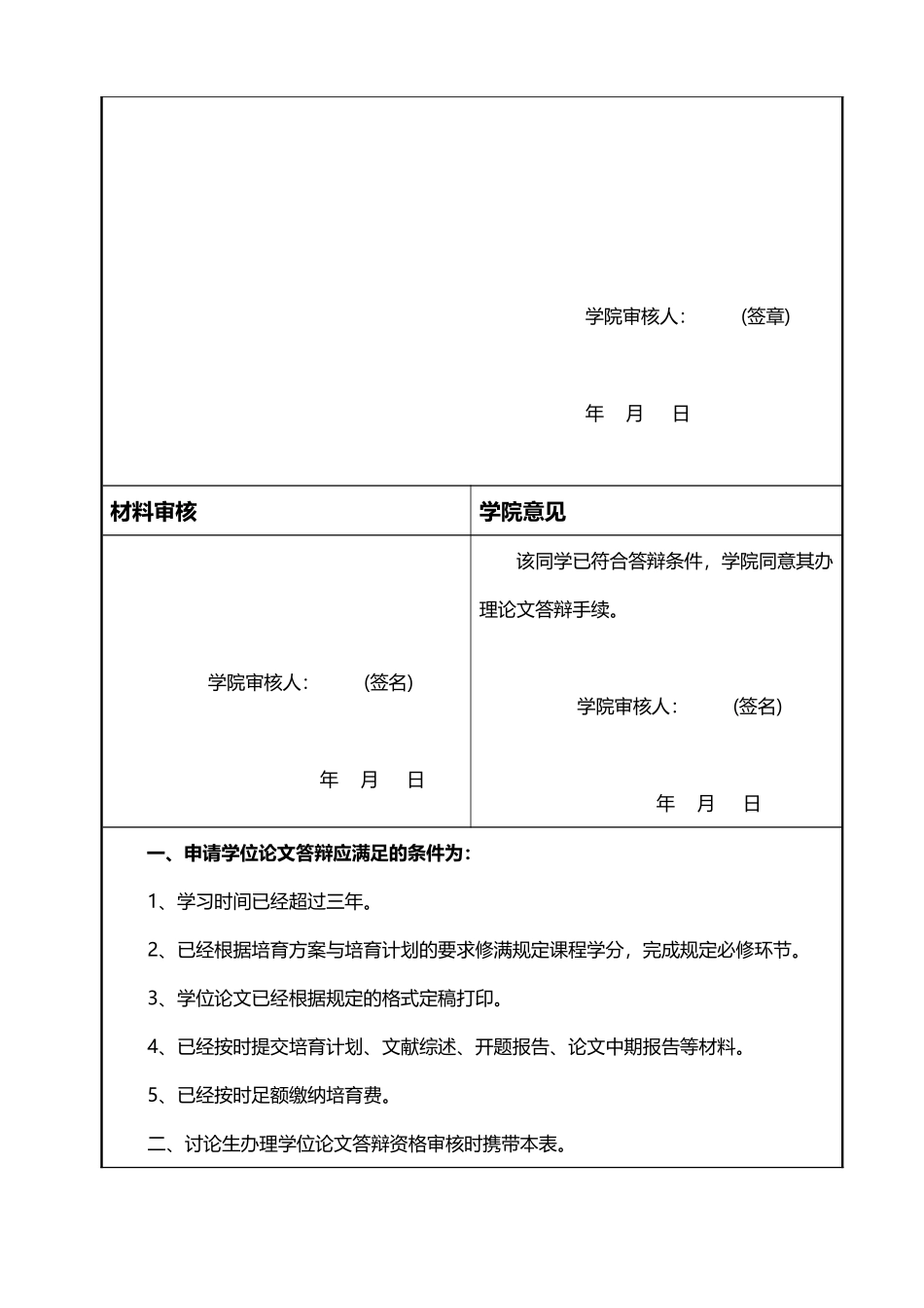 工程硕士学位论文答辩资格条件、申请答辩程序与相关表格模板_第3页