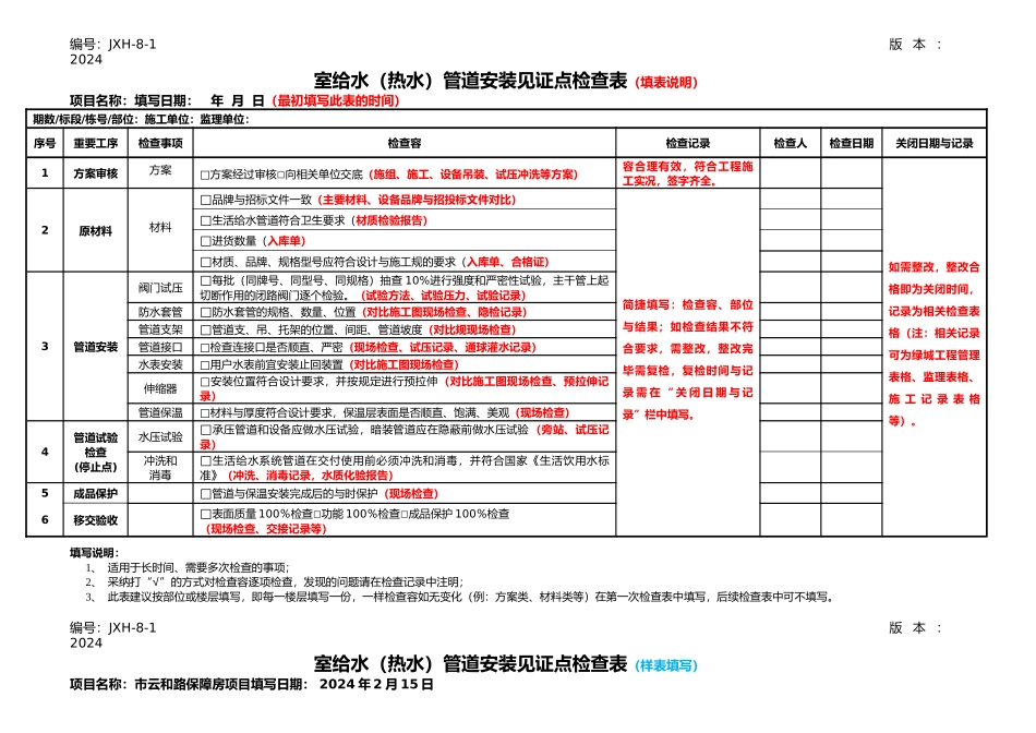 工程精细化管控表格模板_第2页