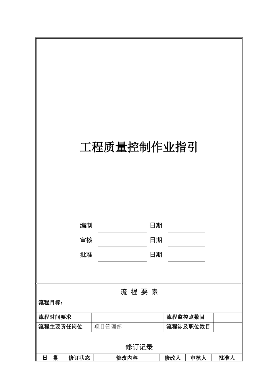 工程质量控制作业指引文件_第1页