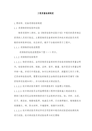 工程质量检测制度