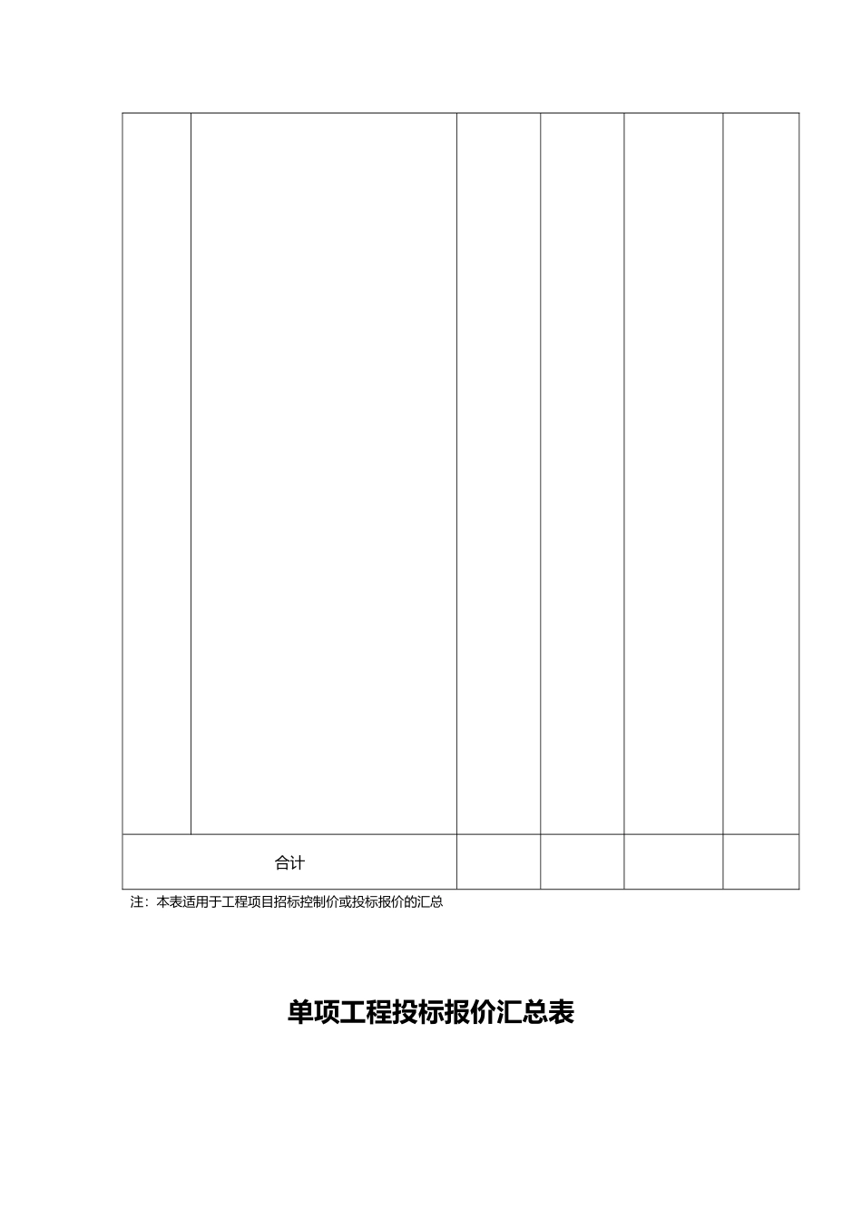 工程量清单与招投标总价_第3页