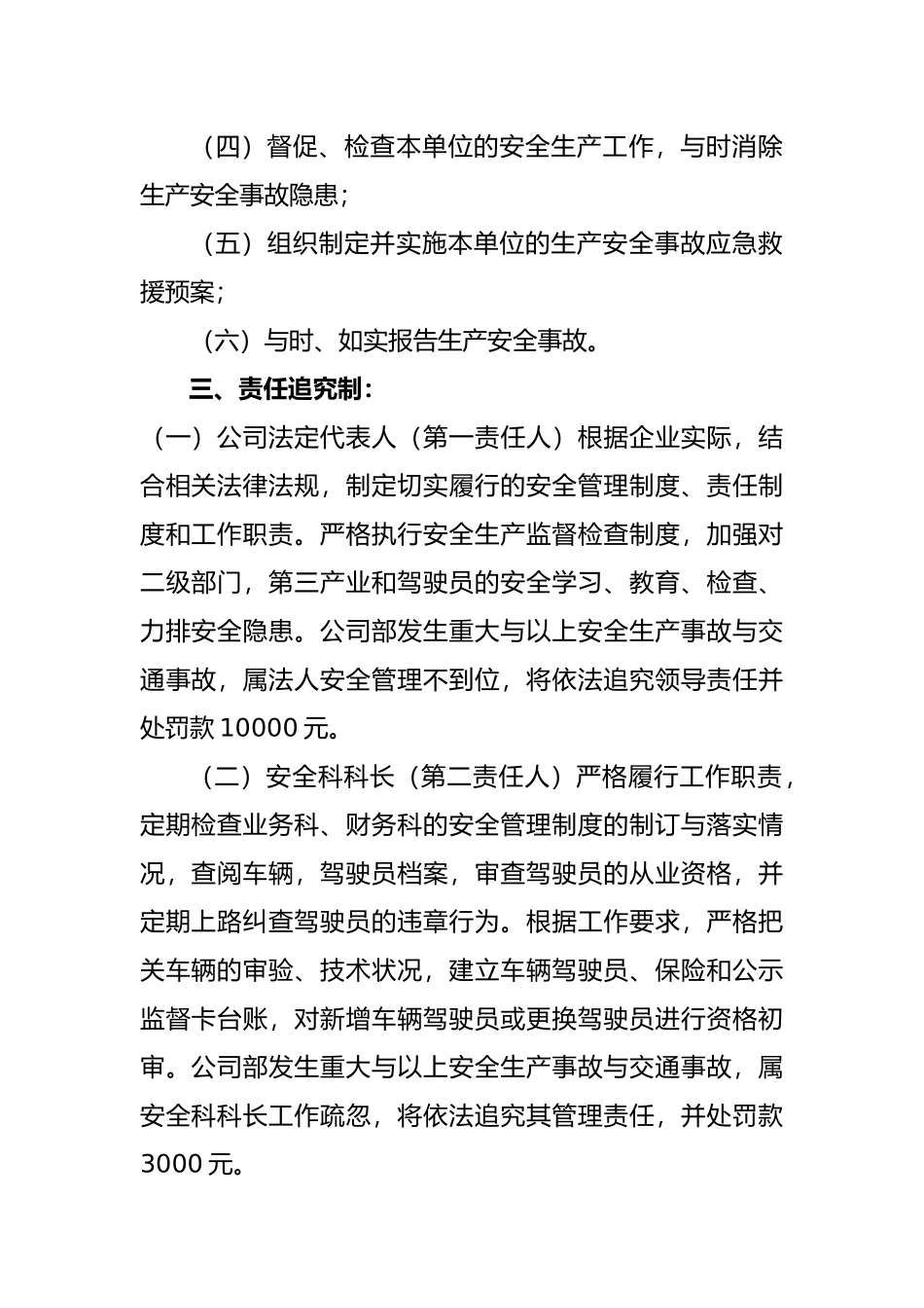 巴中市某公司安全生产管理制度_第2页