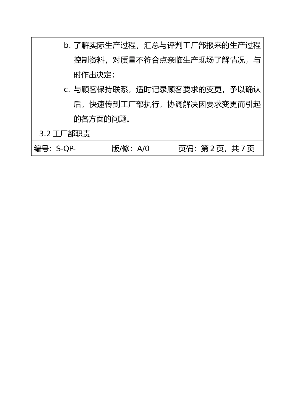 市场服装企业生产过程计划控制程序文件_第2页