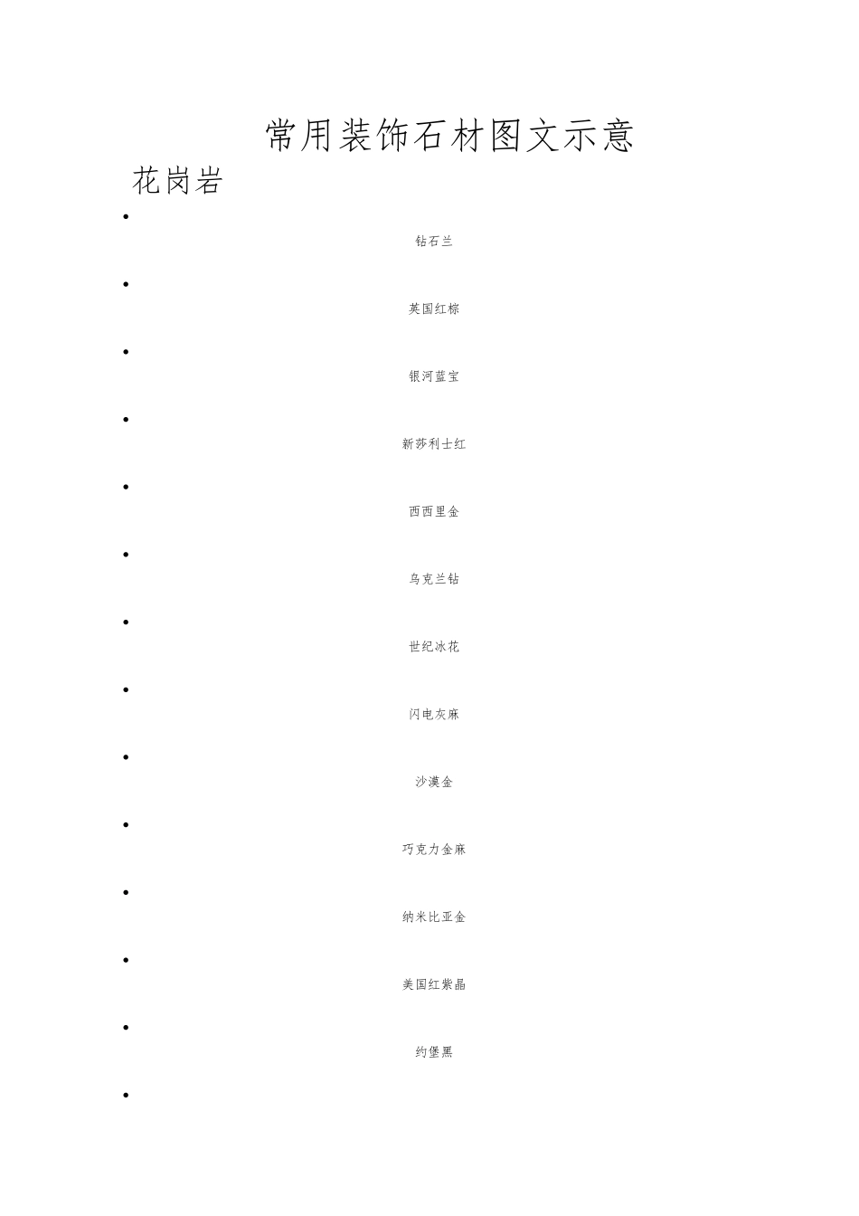 常用装饰石材图示_第1页
