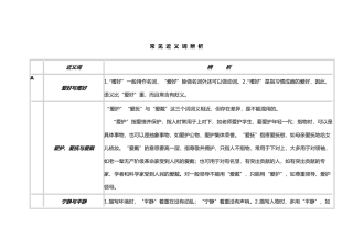常见近义词辨析