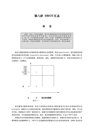 年度经营计划步骤_SWOT汇总