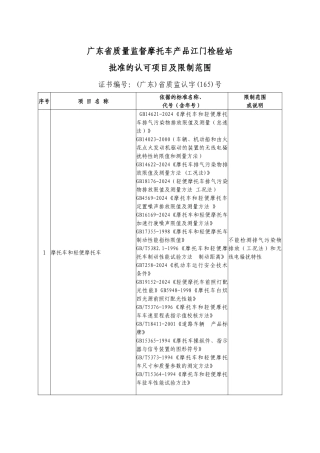 广东省质量监督摩托车产品江门检验站