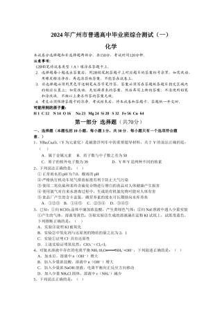 广州市一模（WORD版）