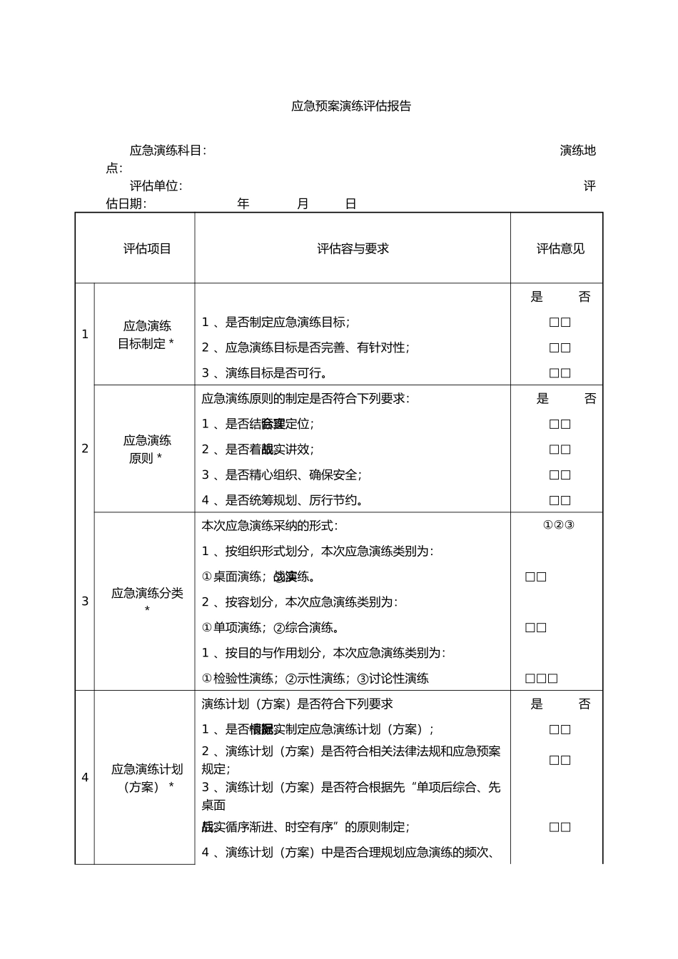 应急处置预案演习记录文本_第3页