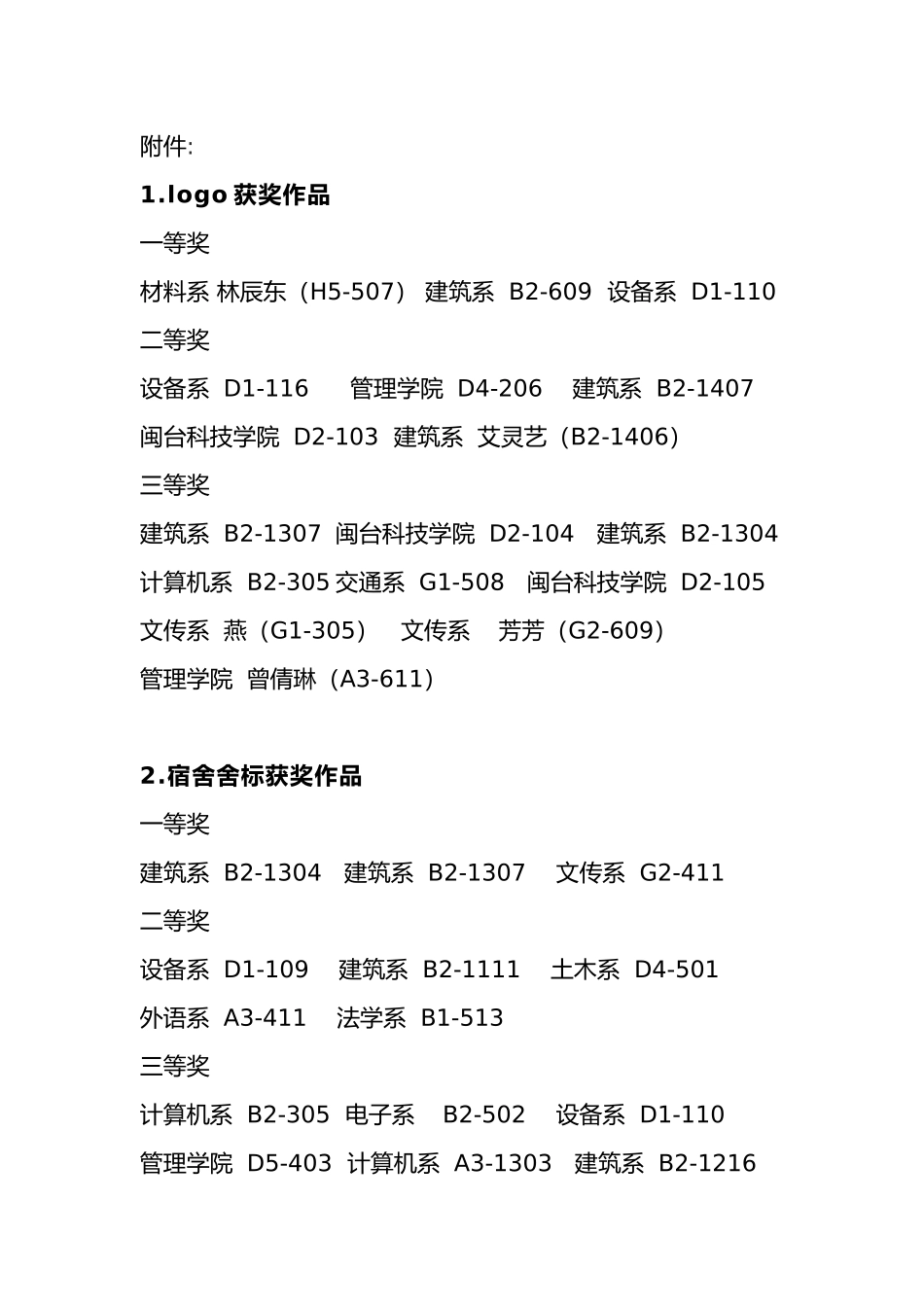 建工院宿舍文化建设活动表彰决定_第3页