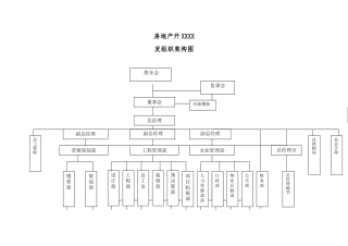 建筑工程xx公司的组织机构结构图