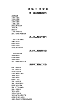 建筑工程资料全套3