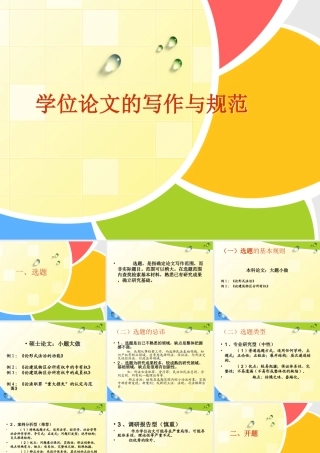 学位论文写作规范